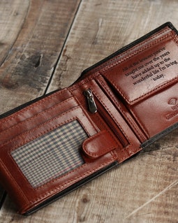 Personalised Men's Wallet, Genuine Soft Black Bifold Leather Wallet , Personalized Engraved Christmas Gift for Him, Boyfriend, Dad, Husband
